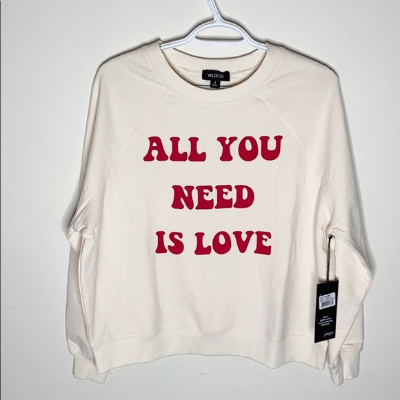 Wildfox All you need is love sommers sweatshirt size S